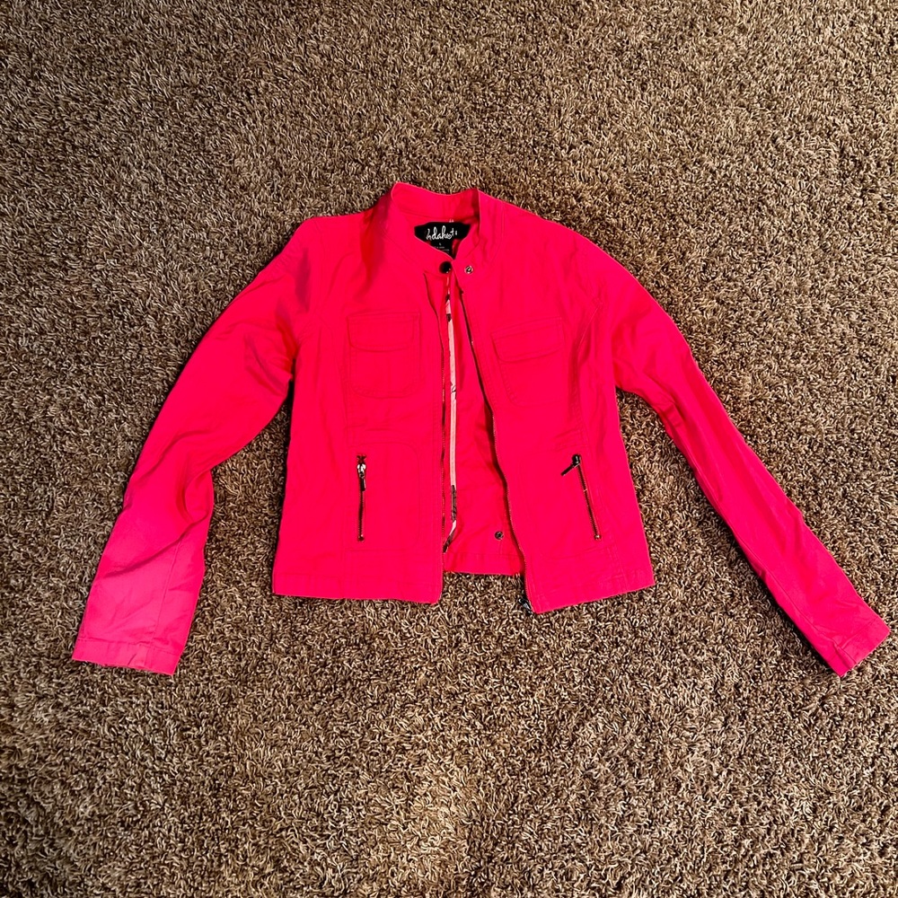 BB Dakota Bright Pink Bomber Jacket